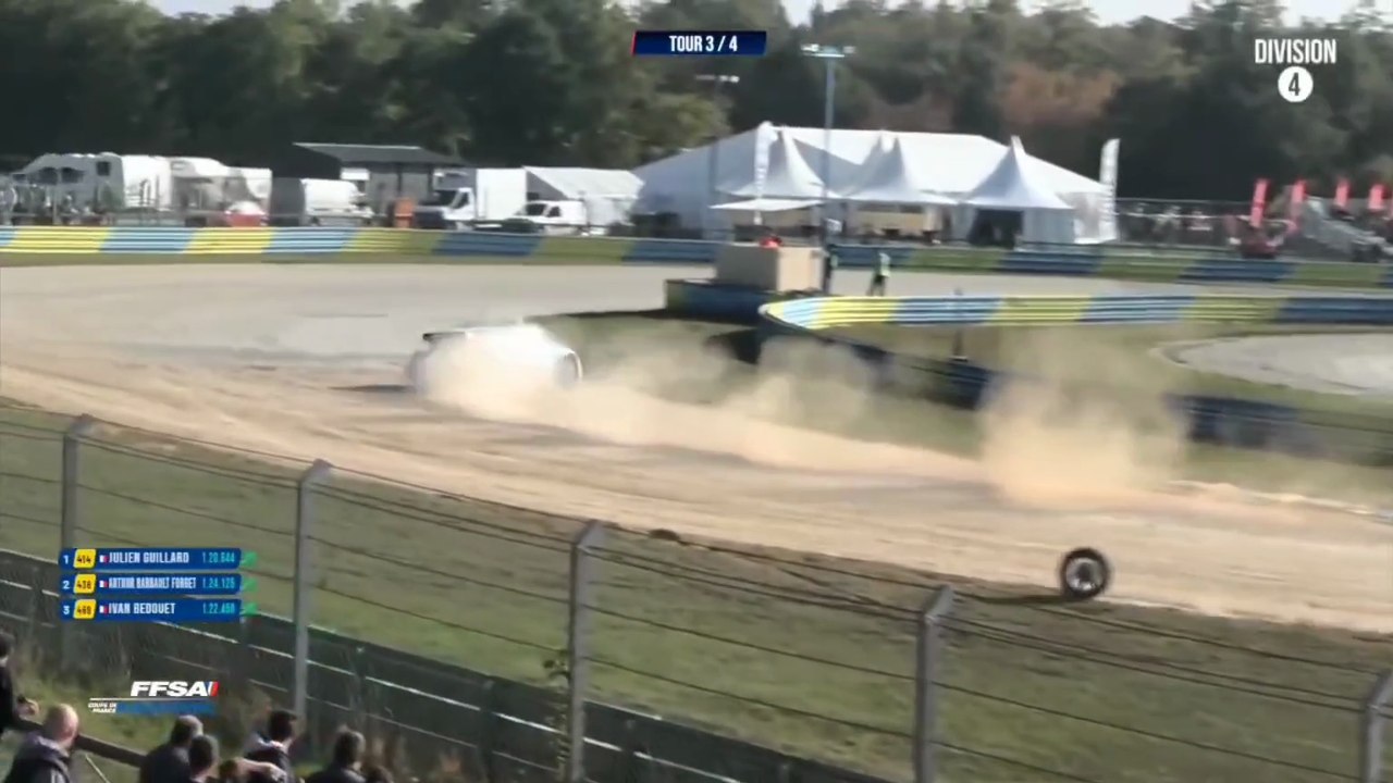 Rallycross France 2025 Dreux Q4 D4 Start Derrien Issue Barbault-Forget Lost Wheel