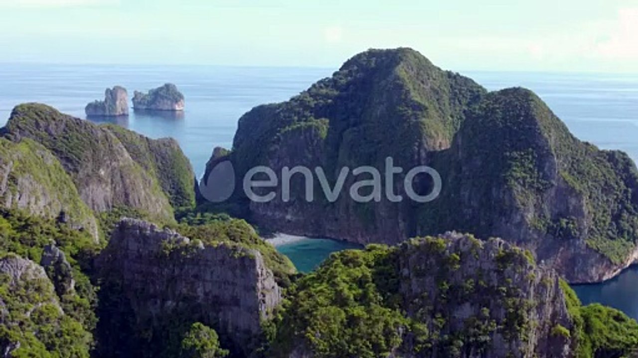World Famous Maya Bay Beach. Tropical Island, Tourist Holiday Vacation Destination, Ko Phi Phi Le Is