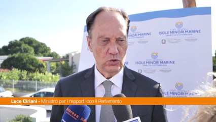 Isole minori, Ciriani "Tema di marginalità dentro altre marginalità"