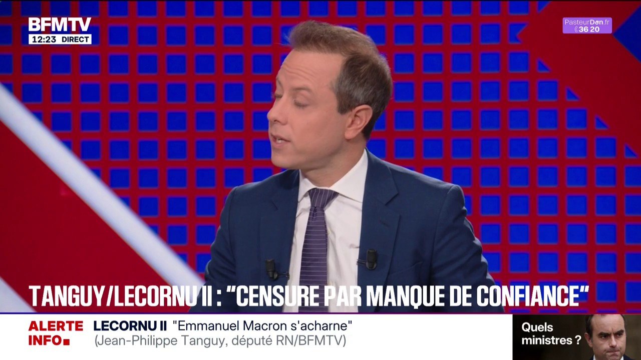 "Ça fait un an que monsieur Retailleau obéit à monsieur Macron", déclare Jean-Philippe Tanguy (RN)