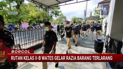 Petugas Gabungan Gelar Razia Barang Terlarang di Rutan Kelas II-B Wates | BORGOL