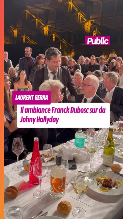 Laurent Gerra & Franck Dubosc s'amusent sur du Johnny Hallyday au Festival Lumière de Lyon
