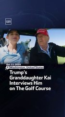 Trump’s Granddaughter Kai Interviews Him On The Golf Course