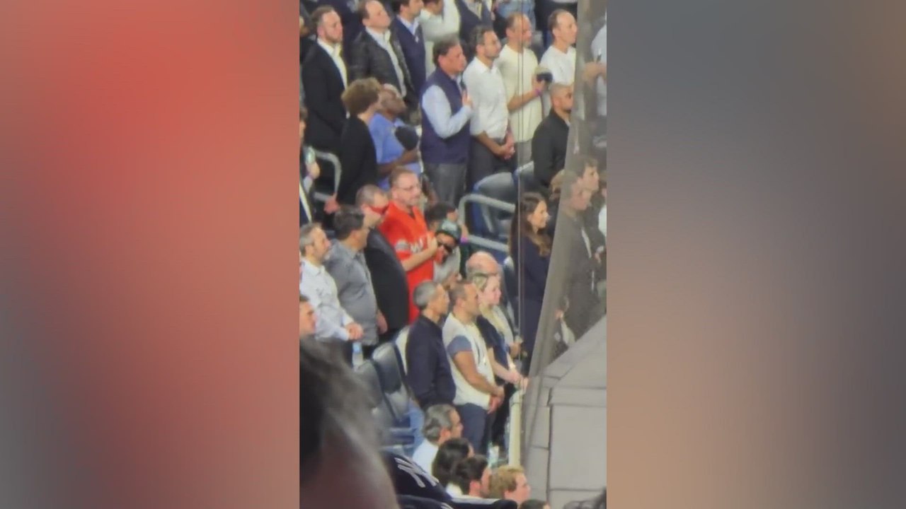 Bad Bunny sparks outrage by staying seated during God Bless America at Yankees stadium