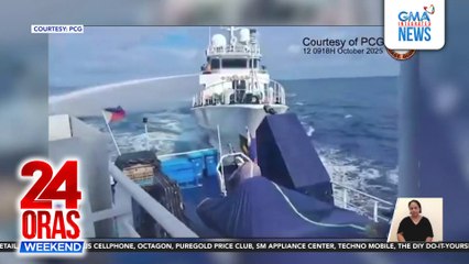 BRP Datu Pagbuaya ng BFAR, binomba ng tubig at binangga ng barko ng China | 24 Oras Weekend