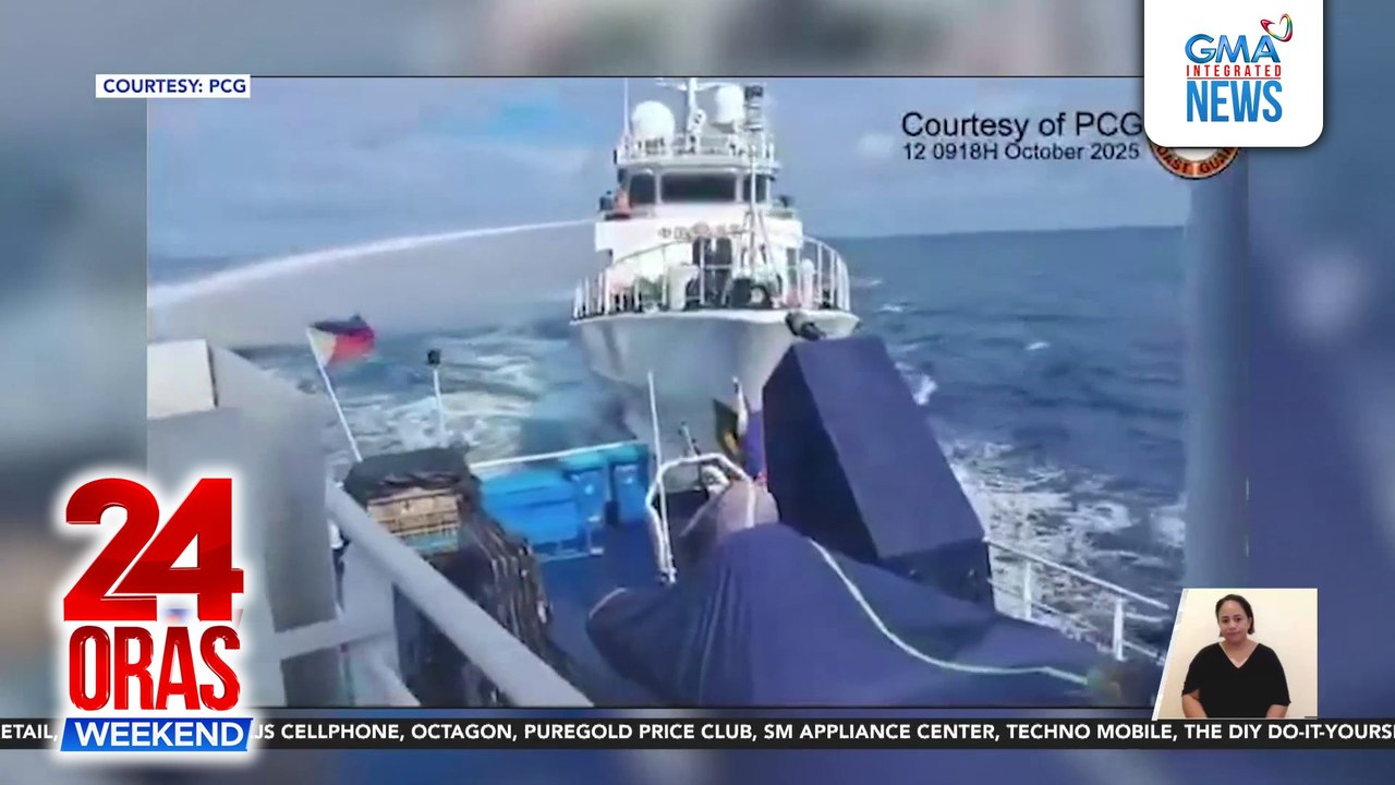 BRP Datu Pagbuaya ng BFAR, binomba ng tubig at binangga ng barko ng China | 24 Oras Weekend