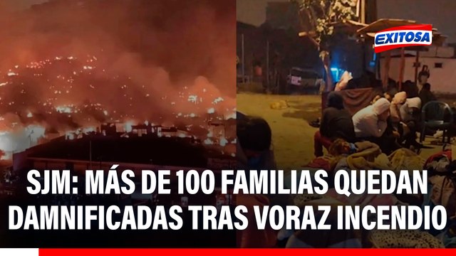 Más de 100 hogares damnificados tras voraz INCENDIO ocurrido en San Juan de Miraflores