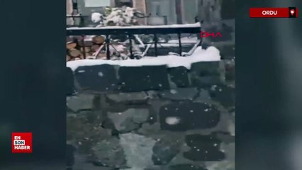 Ordu’nun yüksek kesimlerine sezonun ilk karı düştü