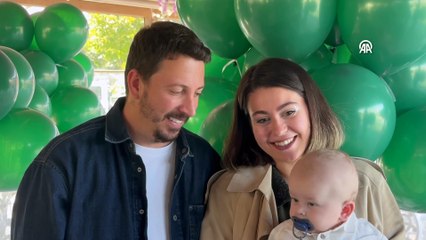 Bursa\'da kampanyası tamamlanan SMA\'lı Çağan Ata için balon uçuruldu