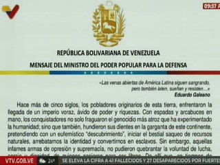 Mtro. Padrino reafirma vocación antiimperialista hoy Día de la Resistencia Indígena