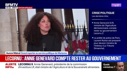 Annie Genevard, ministre démissionnaire de l'Agriculture, souhaite rester au gouvernement