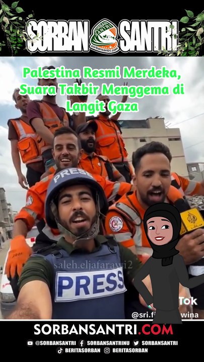 Palestina Resmi Merdeka, Suara Takbir Menggema di Langit Gaza