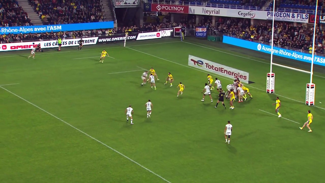 TOP 14 - Essai de Zach MERCER (RCT) - ASM Clermont - RC Toulon