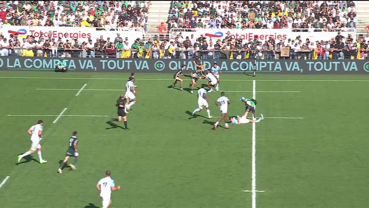 TOP 14 - Essai de Joe SIMMONDS (SP) - Section Paloise - Aviron Bayonnais