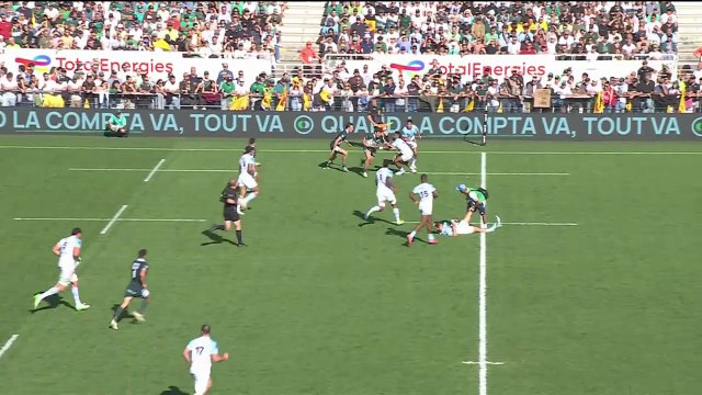 TOP 14 - Essai de Joe SIMMONDS (SP) - Section Paloise - Aviron Bayonnais