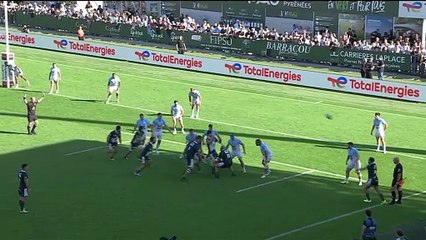 TOP 14 - Essai de Youri DELHOMMEL (SP) - Section Paloise - Aviron Bayonnais