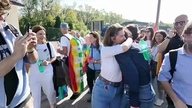 Elly Schlein - Oggi nella marcia Perugia-Assisi. (12.10.25)