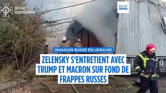 Zelensky s'entretient avec Trump et Macron sur fond de frappes russes sur les infrastructures énergétiques ukrainiennes