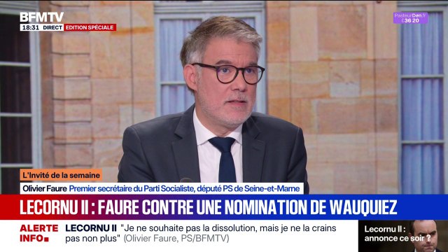 Politique de Sébastien Lecornu: Olivier Faure (PS) espère que le Premier ministre ne touchera pas à l'AME