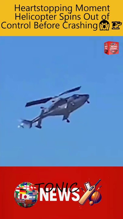 Five Injured after Helicopter Loses Control, Crashes Steps from Bustling California Beach 😱🚁 #News