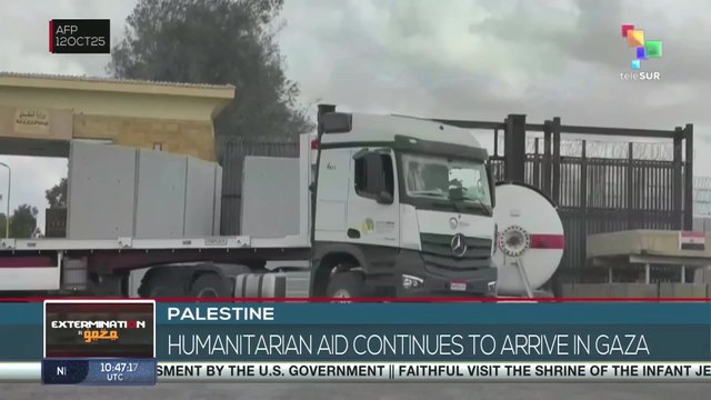 Palestine | Humanitarian aid continues to arrive in Gaza