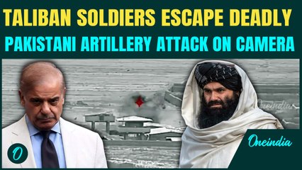 VIDEO: Taliban Fighters Narrowly Escape Death, Flee Explosions After Pakistan Artillery Strike