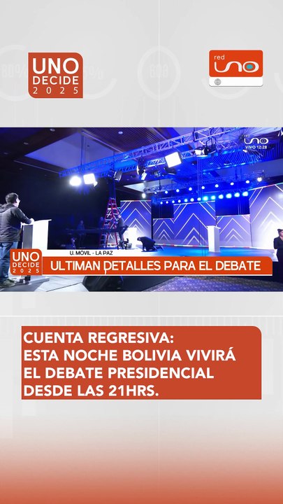 A POCO DEL DEBATE PRESIDENCIAL