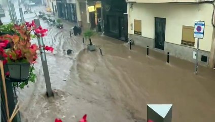 Imatges impactats d'inundacions al Montsià