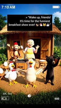 🥞 Sizzling pan 🎵 Pancake “whip” sound 🐒 Monkey laughter 🐔 Chicken cluck beats 😹 Cat meow echo 🎶 Upbeat morning theme music - 🎯 Tip for Snack Video hashtags (to boost reach): Use these: > #FunnyAnimals #CCTVComedy #GulheriShow #MorningFun #Sna
