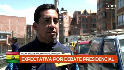 WILLIAM BASCOPÉ, EXPECTATIVA POR DEBATE PRESIDENCIAL