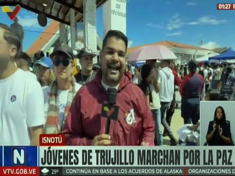 Jóvenes trujillanos marchan por la paz y en honor al Dr. José Gregorio Hernández