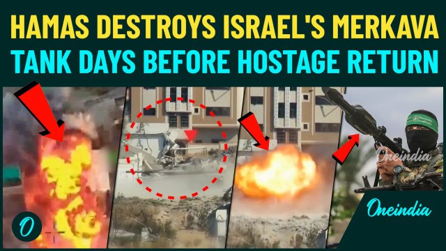 VIDEO: Al-Qassam DESTROYS Israeli Merkava Tank Hours Before Gaza Ceasefire | 15,000 Fighters Emerge