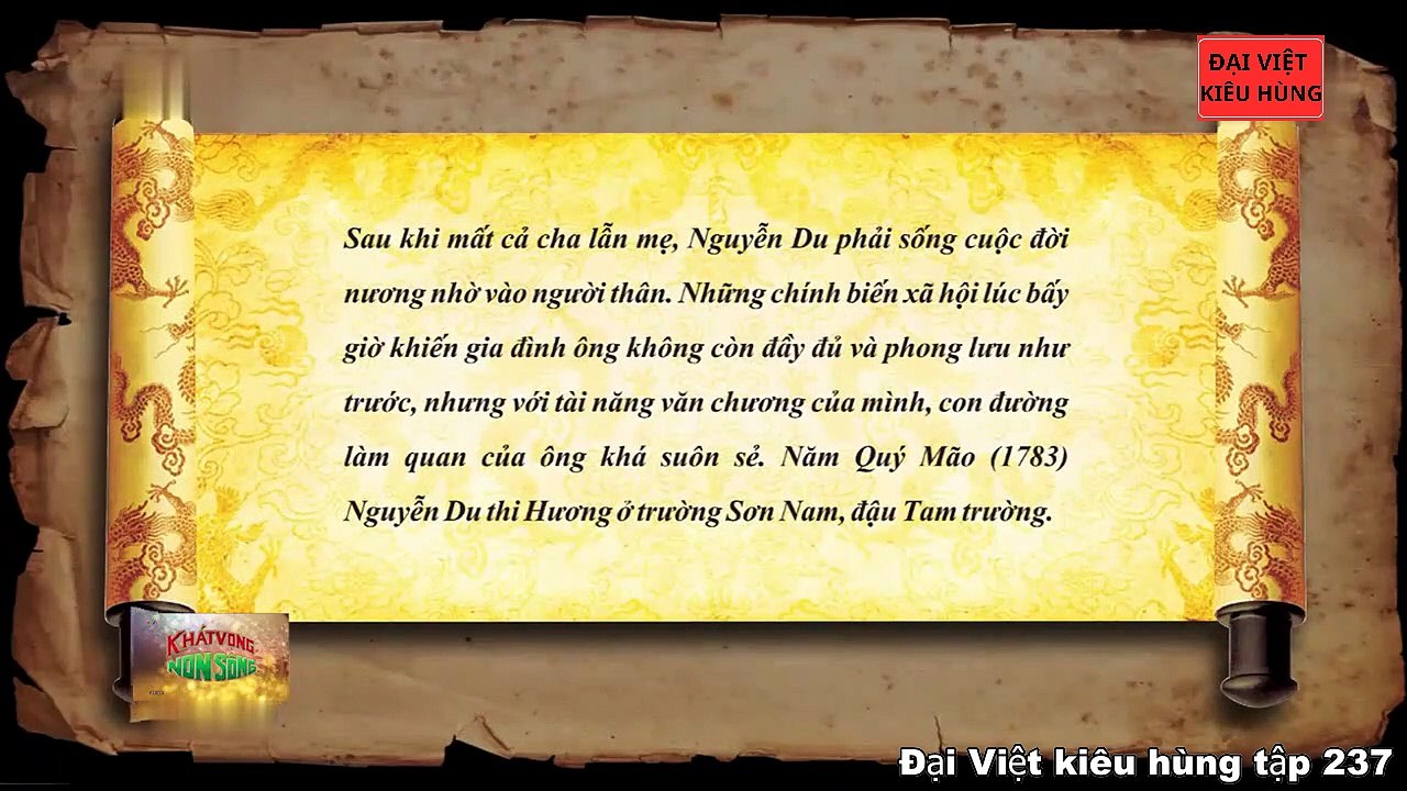 237 Đại Việt kiêu hùng - Thân thế của đại thi hào Nguyễn Du 1766-1820