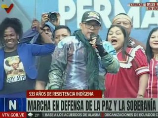 Nahum Fernández destacó movilización de etnias para marchar por la Resistencia Indígena