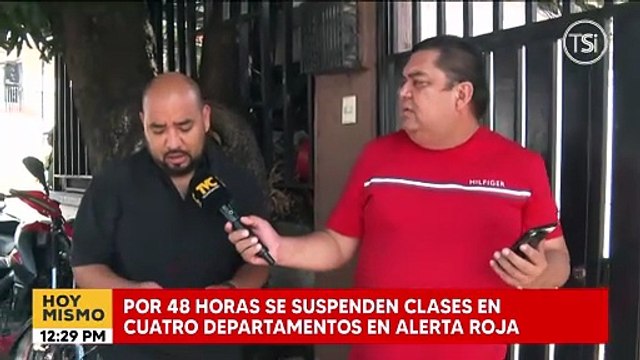 Suspenden clases por 48 horas en cuatro departamentos en alerta roja