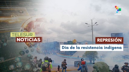 La policía reprime la movilización indígena en Ecuador