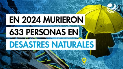 En 2024 murieron 633 personas en desastres naturales