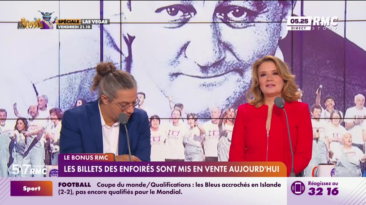 Le bonus RMC : Les billets des Enfoirés sont mis en vente aujourd'hui - 14/10