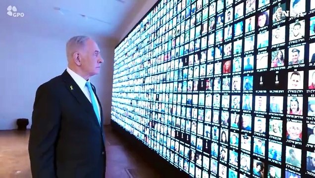 Netanyahu accende una candela in memoria delle vittime della guerra