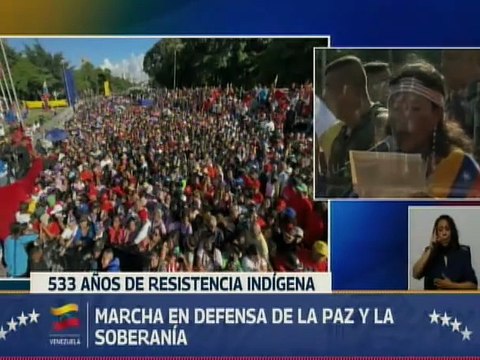 Lideresa Yukpa María Romero realizó lectura del Manifiesto de los Pueblos y Comunidades Indígenas