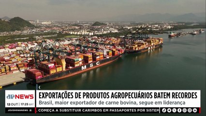 Exportações de produtos agropecuários batem recordes
