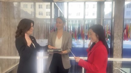 Leah Francis Campos es juramentada como embajadora de EE. UU. en RD