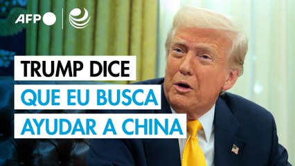 Trump dice que EU quiere "ayudar a China, no perjudicarla"