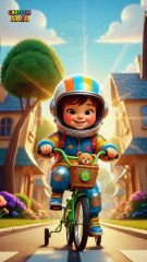 “Flying Bicycle Adventure! 😂🚴‍♂️ Kids Cartoon Fun in 3D | #KidsCartoon #FunnyVideo #3DAnimation”