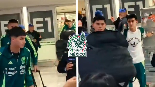 Gilberto Mora se roba los reflectores a su llegada a la CDMX después de quedar fuera del Mundial Sub-20