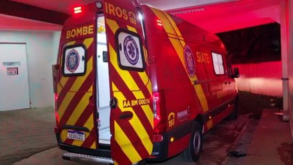 Jovem quebra o braço após colisão no Centro de Cascavel