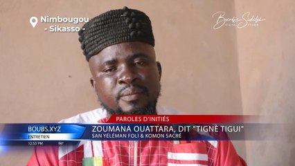 La géomancie, un heritage familiale chez Zoumana OUATTARA dit Tignè Tigui ZOUMANA de Nimbougou