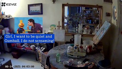 Girl, I want to be quiet and Gumball, I do not screaming!