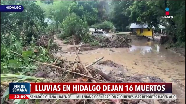 Hidalgo en inundaciones y deslaves | Noticias Fin de Semana