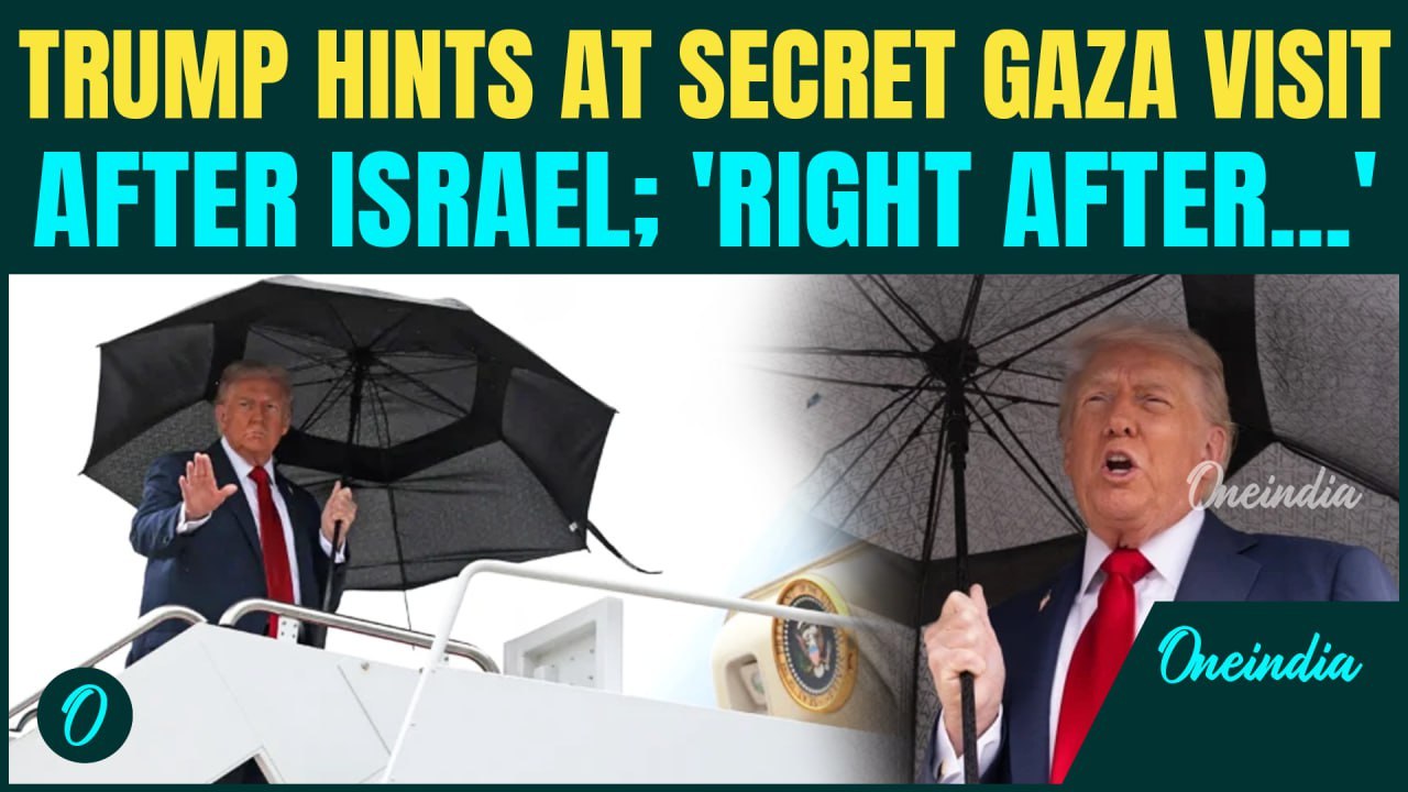 Trump to Visit Gaza after Signing Peace Deal? U.S President Makes Big Announcements En-Route Israel